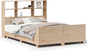 vidaXL Cadru de pat fără saltea, 160x200 cm, lemn masiv pin