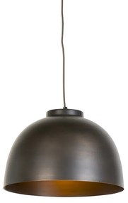 Lampă suspendată industrială maro 40 cm - Hoodi