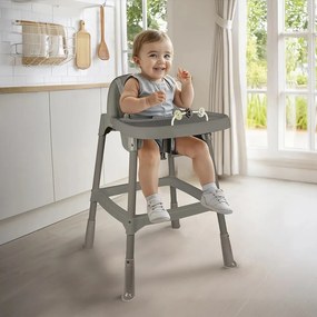 Dolu Scaun pentru copii cu tejghea, gri , 91 x 63x 55 cm