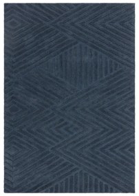 Covor albastru închis din lână 160x230 cm Hague – Asiatic Carpets