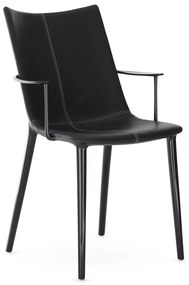 Scaun HHH piele, varianta multipla - Kartell Culoare: Negru / Negru