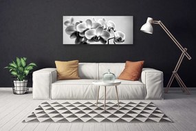 Tablou pe panza canvas Flori Floral Gray