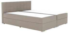 Pat tip BOXSPRING 160x200, taupe gri-maro, FERATA TV KOMFORT