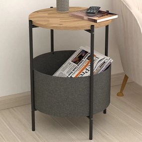 Masuta rotunda cu cos depozitare 60 cm