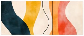 Tablou - Ilustrație colorată minimalistă II. (120x50 cm)