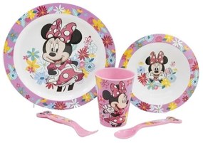 Set de masă din plastic Stor 5 piese Minnie