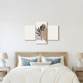 Tablou - Abstracție cu frunze tropicale N⁰1 (90x60 cm)
