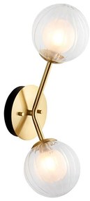 Endon 96691 - Aplică de perete NORTHWEST 2xG9/3W/230V, aurie