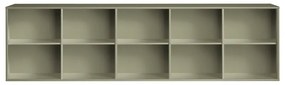 Bibliotecă kaki suspendată 220x61x42 cm Mistral – Hammel Furniture