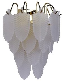 Aplica de perete alama lucios sticla mata Feather