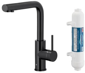 Baterie pentru apă filtrată KFA Armatura 6623-912-81 DUERO PURE negru + filtru