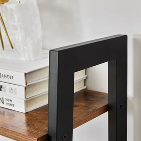 Bibliotecă NAVARO maro/negru