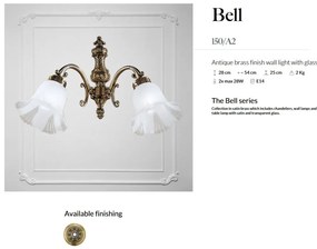 Aplica de perete LUX design clasic realizata manual Bell