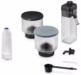 Espressor automat DeLonghi Rivelia Pebble Grey EXAM440.55.G, 1450W, 19 bar, 1.4l, Touchscreen TFT, Twin Shot, Boabe de Cafea, 17 bauturi, Gri