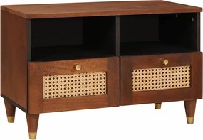 vidaXL Cabinet TV cu sertar Maro 70 x 33,5 x 46 cm Lemn de mango solid