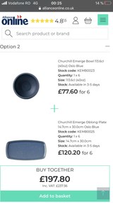 Platou Heritage Albastru Servire 30cm