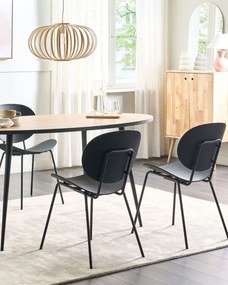 Set 2 buc scaune de sufragerie Sarrah (negru) . 1075889