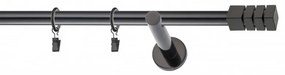 Galerie SIMPLA PRINDERE PERETE PICIOR UNIVERSAL 19 mm NORDIC NEGRU (Alege marime: 140 cm)