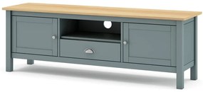 Comodă TV verde prăfuit din lemn de pin 158x53x40 cm Misti – Marckeric