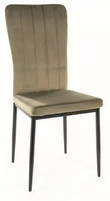 Scaun de sufragerie VIGO VELVET verde masliniu