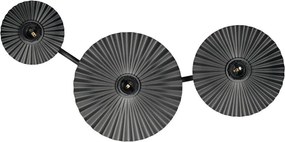 Osram - Aplica de perete PLISSEE 3xE27/15W/230V antracit