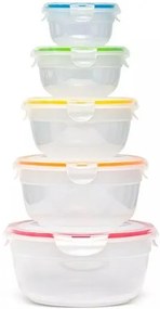 LOCKnLOCK Set de recipiente pentru alimente Lockrotunde, 5 buc.