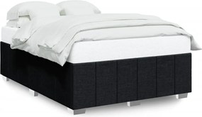 vidaXL Cadru de pat fără saltea, negru, 160x200 cm, textil