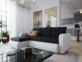 Zondo Colțar Vergil (Alb + negru) (S). 1042539