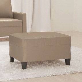 349360 vidaXL Taburet, cappuccino, 70x55x41 cm, piele ecologică