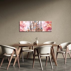 Tablou - Castel de basm (cu ceas) (90x30 cm)