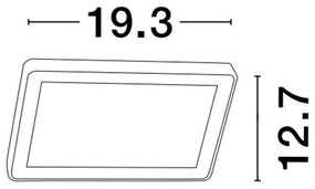 Aplica LED pentru exterior design modern IP65 Nobu