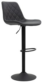 Scaun Bar Labro Piele Ecologica Gri Antracit