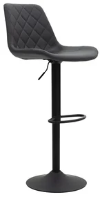 Scaun Bar Labro Piele Ecologica Gri Antracit