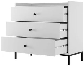 Set mobilier living Tezarta II (Alb + Negru) . 1105980
