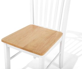 Set 2 buc scaune de sufragerie Houza (alb). 1080171