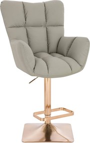 HR650KW Scaun Culoare in Piele Ecologica Premium Soft cu Bază Aurie