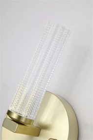 Aplica LED de perete baie metal alama IP44 Aberdeen