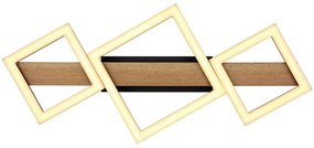 Plafoniera LED design indistrial Dustin negru 66x30cm
