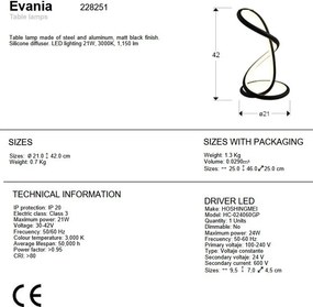 Veioza LED design modern Evania
