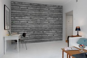 Tapet Horizontal Boards, Black, Rebel Walls