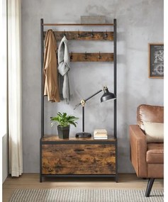 Cuier de podea NAVOR, maro/negru