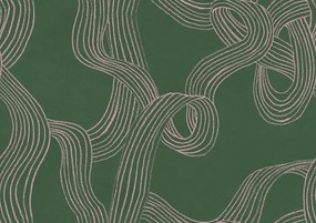 Fototapet, Stripes Repeatable, Green, Rebel Walls