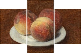 Tablou - Henri Fantin-Latour, Three Peaches on a Plate, reproducere (90x60 cm)