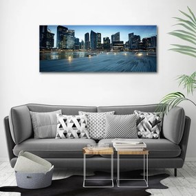 Tablou pe pânză canvas Singapore timp de noapte