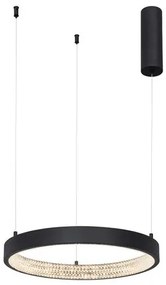 Lustra LED dimabila, design modern PRESTON, 40cm negru NVL-9865140