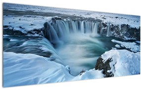 Tablou - Cascadele zeilor, Islanda (120x50 cm), în 40 de alte dimensiuni noi