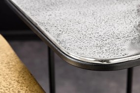 Set de 2 masute auxiliare Abstract auriu/ argintiu A-43516 VC