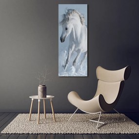 Tablou canvas Cal alb în galop
