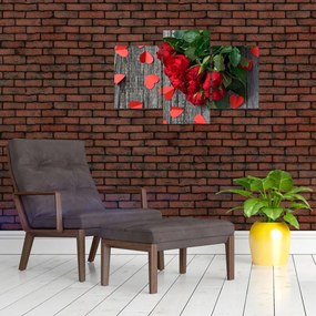 Tablou cu trandafiri (90x60 cm)