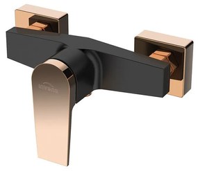 Baterie dus Invena Midnight monocomanda negru - rose gold